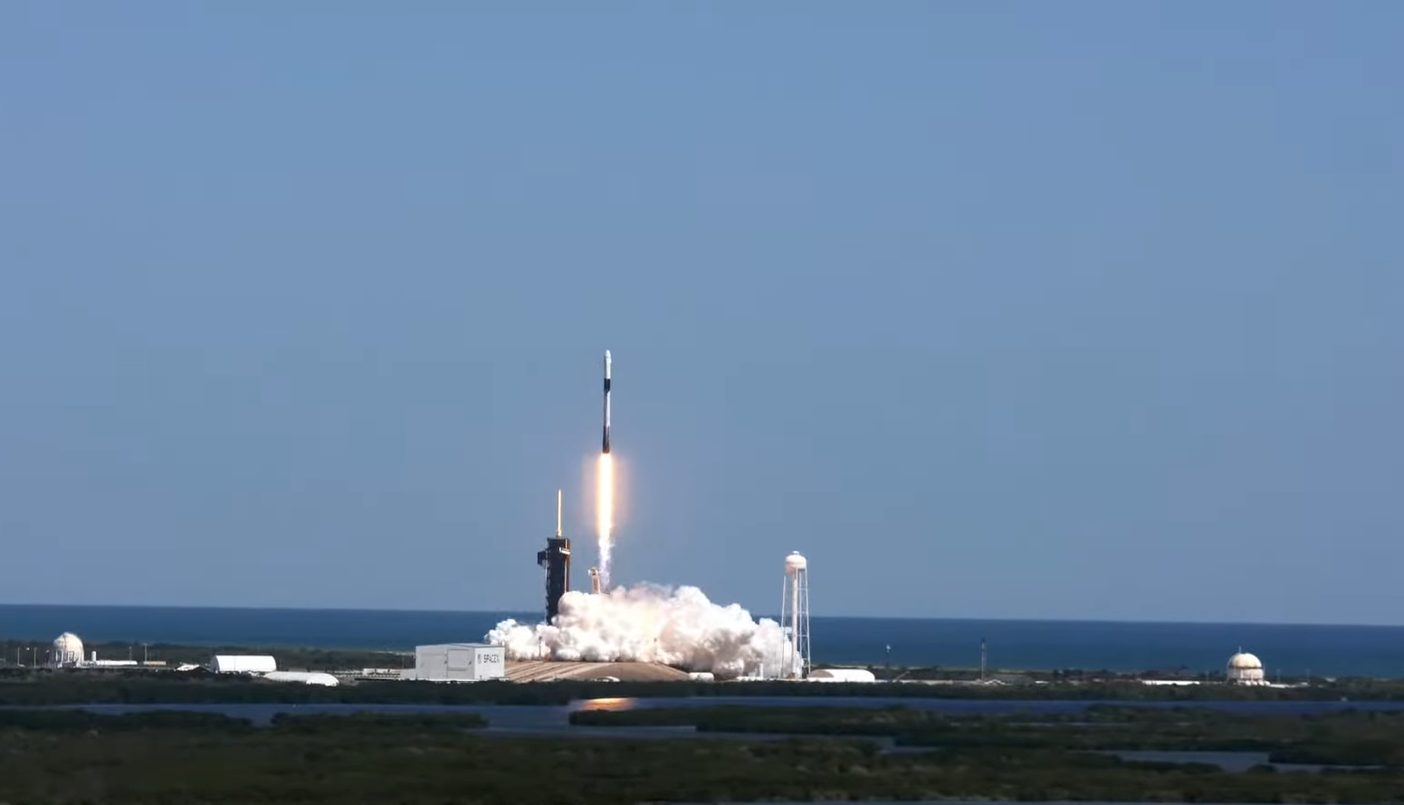 SpaceX launched the first fully commercial flight to the ISS
