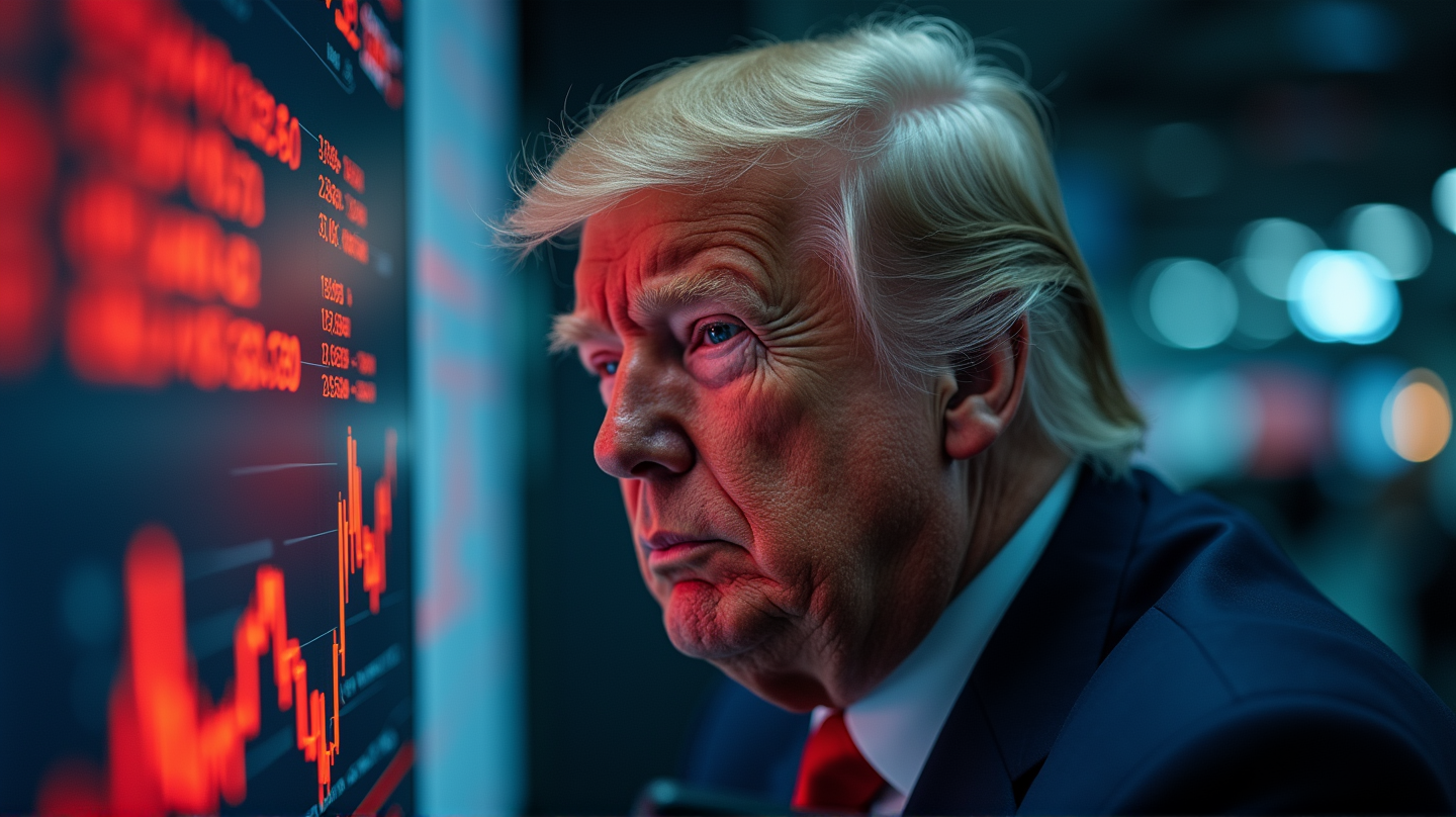 Sensex Plummets as Trump Tariff Fears Rise